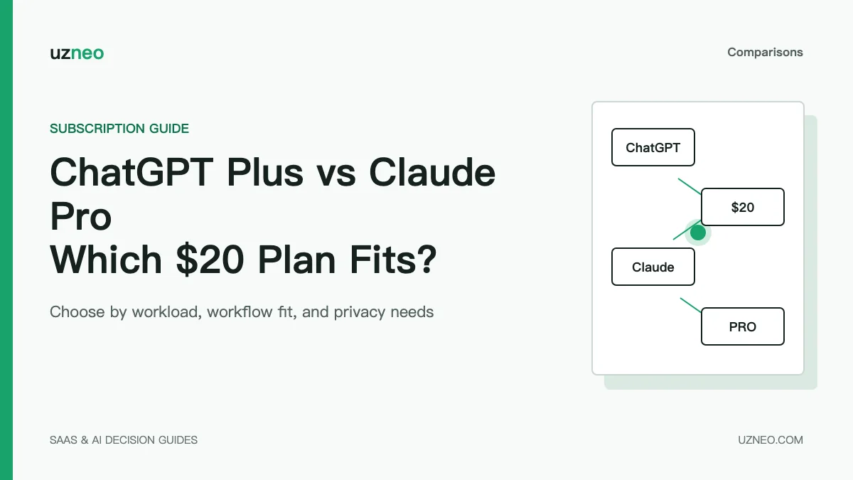 ChatGPT Plus vs Claude Pro: Which $20 AI Plan Fits?