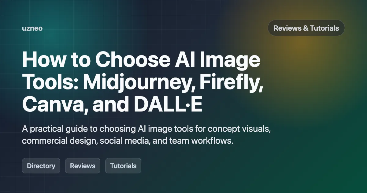 How to Choose AI Image Tools: Midjourney, Firefly, Canva, and DALL·E